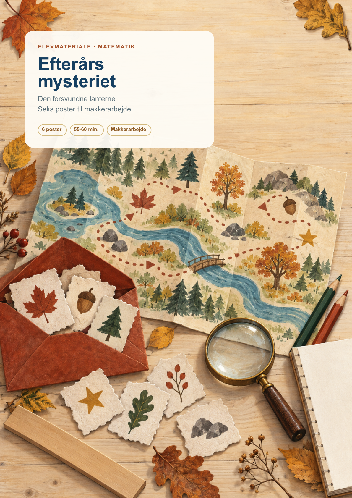 Forside af den facitfrie forhåndsvisning til Efterårsmysteriet.